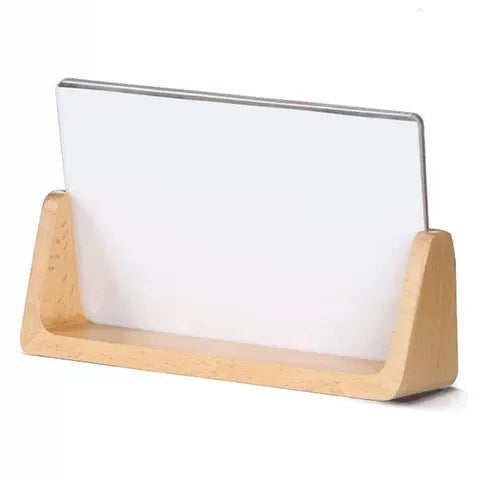 Creative DIY Couples Acrylic Wooden Picture Frame Certificate Base Gift U-Shaped Frame Festive Decorations Unique Design