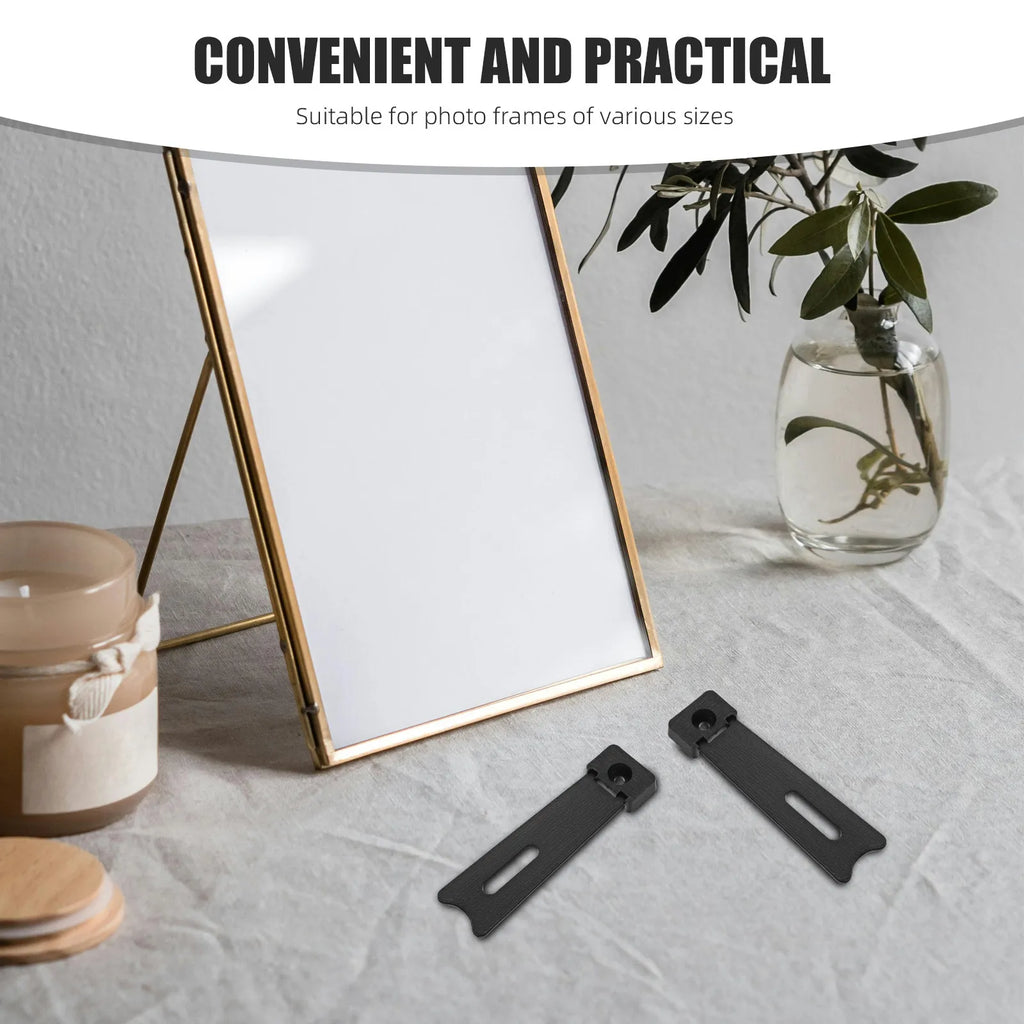 Photo Frame Display Easel Self-Adhesive Trapezoid Bracket Installation Sturdy Reliable Support Versatile Size